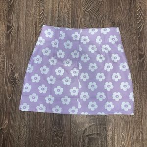 Floral shift skirt